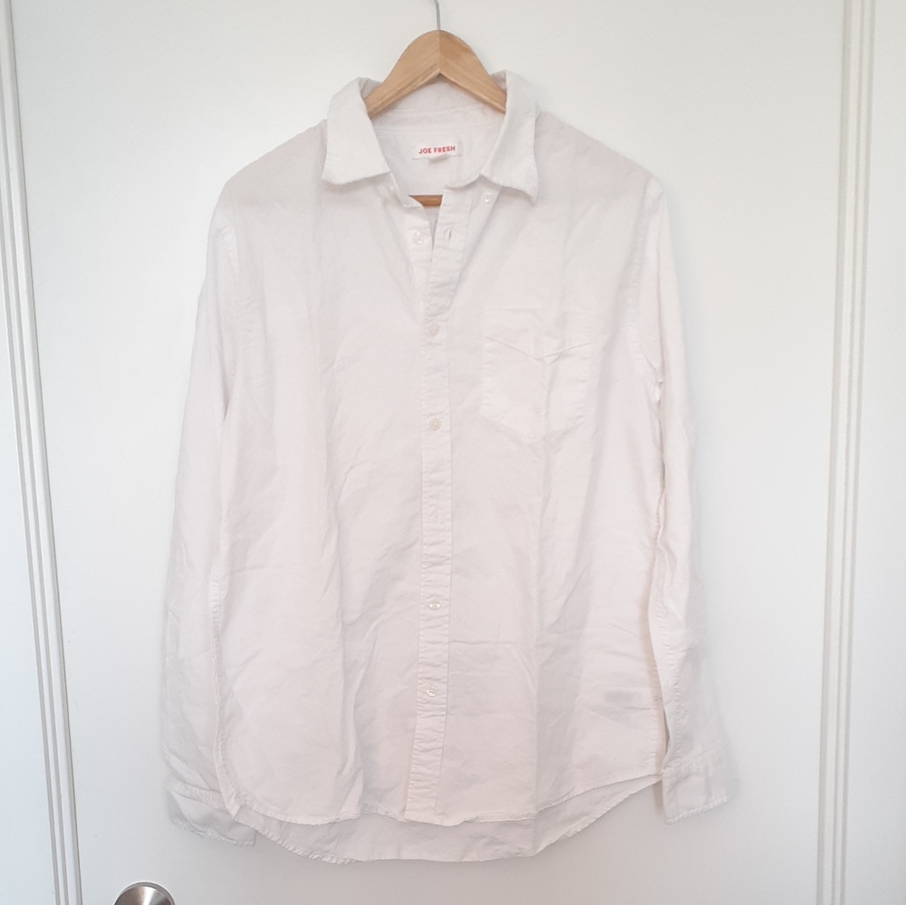 Joe Fresh Button Up/Down White Shirt